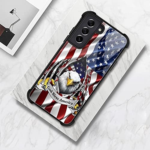 Caso Samsung Galaxy S23 Plus, American Flag Eagle Rip Galaxy S23+ Plus Casos Padrão para meninos