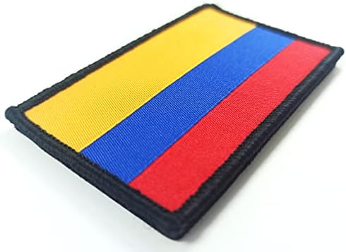 JBCD 2 PACK COLOMBIA Bandeira Bandeiras colombianas Patch tático Patch Patch Patch para Roupas Patch Team Military Patch