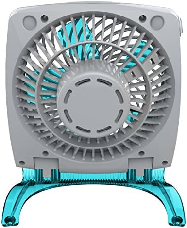 Ventilador de circulador de ar pessoal de Vornado com design dobrável, fluxo de ar diretamente, tamanho compacto, perfeito para viagens ou uso de mesa, aqua