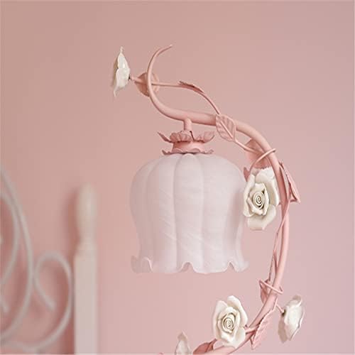 FTHOP-159 Contrato e romântico lâmpada de mesa de mesa criativo quarto rosa rosa flor menina infantil lâmpada de cabeceira de cabeceira