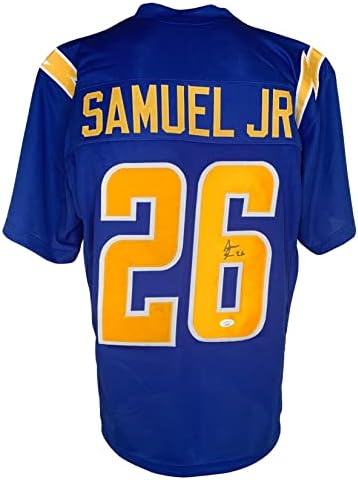 Asante Samuel Jr autografou a Jersey NFL Los Angeles Chargers JSA COA