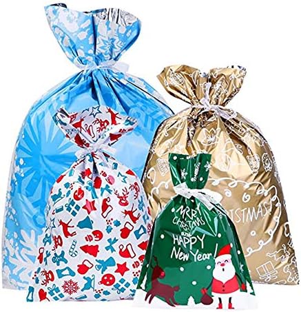 Conjunto de sacolas de traços de natal, estilos de estilos variados de natal