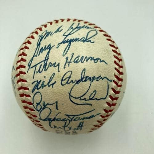 Beautiful 1973 Philadelphia Phillies Team assinou o beisebol Mike Schmidt JSA CoA - Bolalls autografados