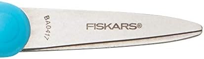 Fiskars 194230 Voltar para a escola Os Kids Scissors Softgrip pontia pontiaguda, 5 polegadas, a cor recebida pode variar