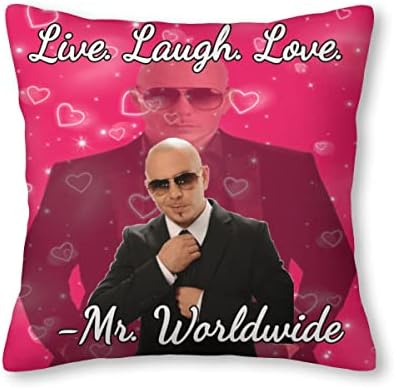 Mr.Worldwide Pitbull Starry Sky Velvet Troads Capas de sofá -travesso de travesseiros de carro