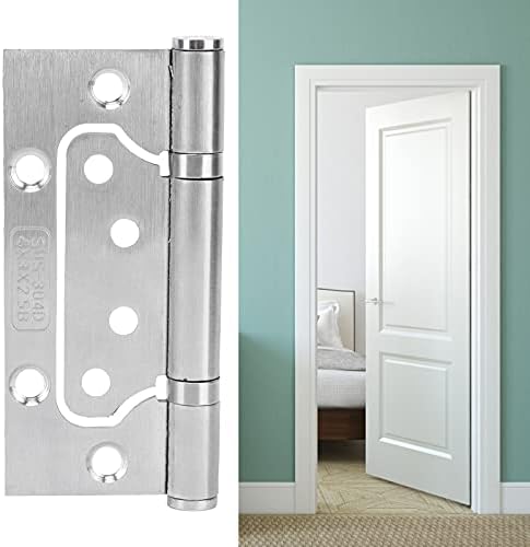 Dobradiça da porta de aço inoxidável Walfront 4.1x2.0in, dobradiça mudo para móveis para casa, porta, dobradiças/dobradiças