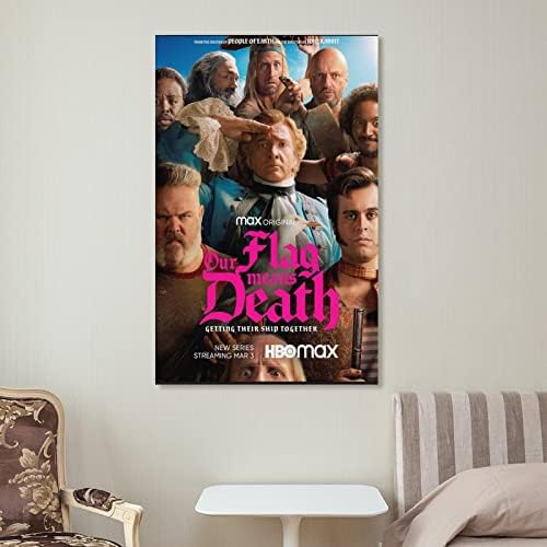 2022 Pôster de filme Nossa bandeira significa Death Room Poster Fun Poster Canvas Pintura Poster