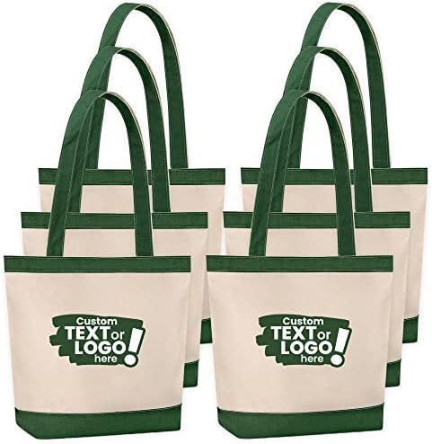 Personalize123 sacola personalizada, bolsa grande personalizada, bolsa de pano de algodão - sacolas estéticas de sacola, sacolas de praia, sacolas de supermercado reutilizáveis, sacolas de compras, preto