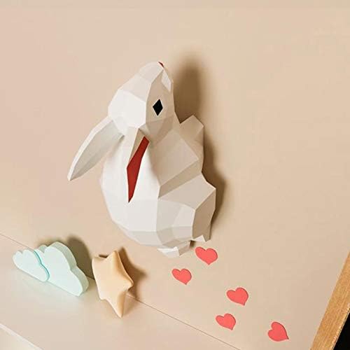 WLL-DP Aparência de coelho de papel 3D Toy brinquedo DIY PRESA DE PAPEL DE PAPEL DE PAPEL DE PAPEL DE PAPEL MODELO DE PAPEL DE PAPEL DE PAPEL DE PAPEL GEOMÉTRICO DE DECORAÇÃO Handmada Puzzle de origami