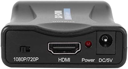 Qonia scart para 1080p 60Hz SCART Adaptador Plug and Play Analog to Digital Converter Box Video Audio SCART ADAPTER SUPORTE/NTSC/Secam para/PS3/TV/DVD