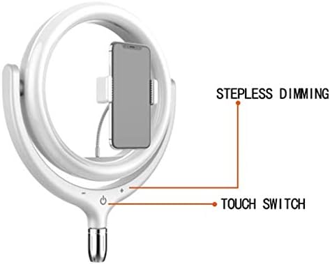 Yfqhdd Portable Ring Light Sitter, Light Live Dimmable de 15 polegadas, 3 modos de cor USB, para transmissão