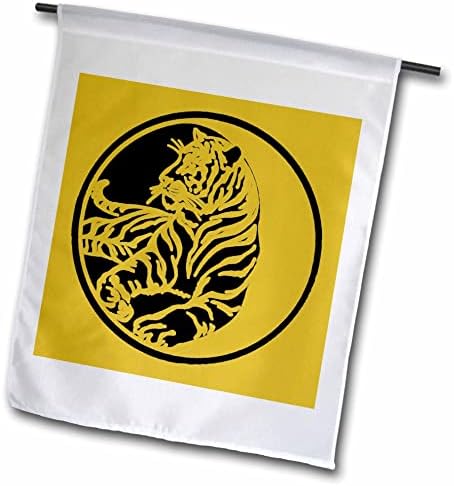 3drose tiger silhuette em arte vetorial de tatuagem tribal - bandeiras - bandeiras