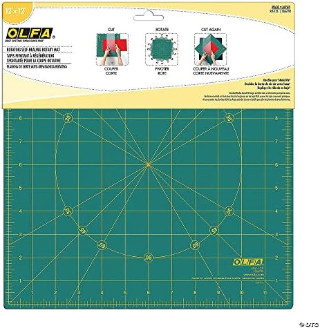 OLFA Cutting Mat - 12 x 12 | Plástico - Verde | Pacote de 1