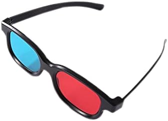 Óculos 3D azul-azul, óculos de visualização 3D para visualizar filmes/jogos 3D e fotos em formatos vermelhos azuis, compatíveis com monitores/TVs/TVs/projetores comuns etc.-óculos de home theater 4pcs