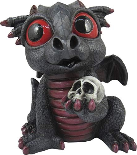 World of Wonders Grave Yard Series Dreamland Dragons | Estatueta de dragão colecionável com certidão de nascimento