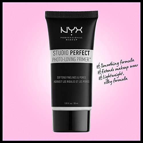 NYX Professional Makeup Studio Primer Perfect, VEGAN FACE Primer - Clear