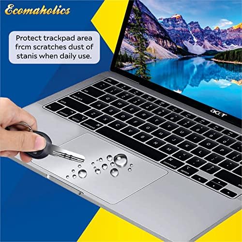 ECOMAHOLICS Premium Touch Experince Laptop Trackpad Protetores com acabamento fosco, compatíveis com Dell