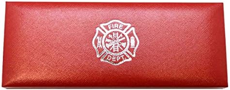 TG, LLC Treasure Gurus Departamento de bombeiros do bombeiro Ponto de bola pesada Ponto de caneta Red Box Box Fireman Presente