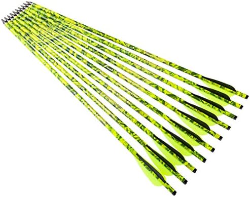 Pinos parafusos de arco e flecha de arco e flecha 22 20 polegadas de caça de carbono de 20 polegadas Crossbolt 12pcs