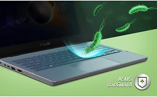 Laptop de estudante da Asus, tela HD anti-Eye-Care HD de 12 polegadas IPS, Intel Celeron N4500, durabilidade de