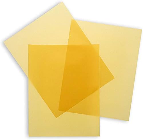 Paper Junkie 50 Sheets Papel de pergaminho de ouro para fazer cartões, convites, scrapbooking, 8,5 x