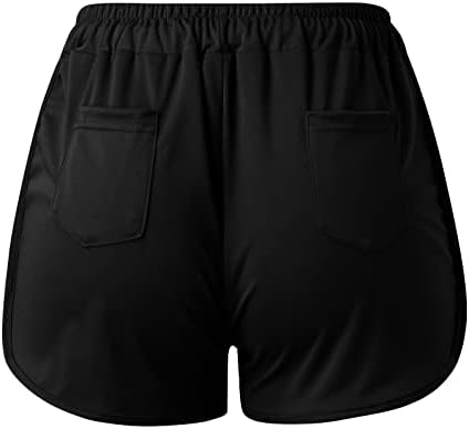 Shorts de bicicleta com bolsos femininos de verão feminino casual short high shorts