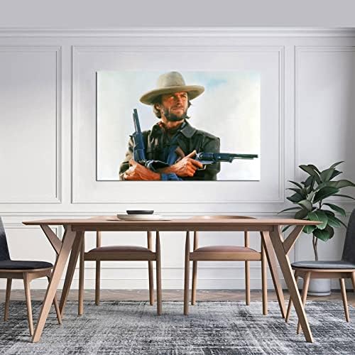 Vintage Clint Eastwood Josey Wales Poster de Arte de Canvas e Priguração de Arte da Parede Imprimir Modern