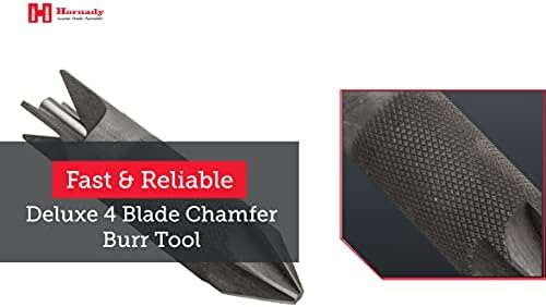 Hornady Deluxe 4 -Blade Chanfer and Deburing Tool 050117 - Ferramenta de recarga de preparação de casos de