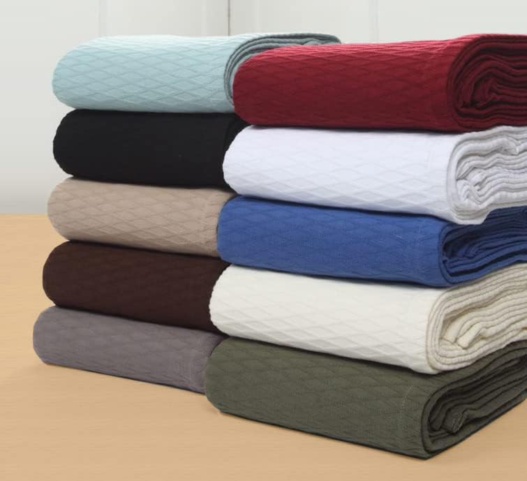 Cobertor de tecela de diamante superior, cobertura algodão para casa, sofá, cama, cobertores macios