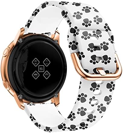 Aemall 18mm Pintura Pintura Silicone Band para Garmin Vivoactive 4S Vivomove 3s Smart Watch for