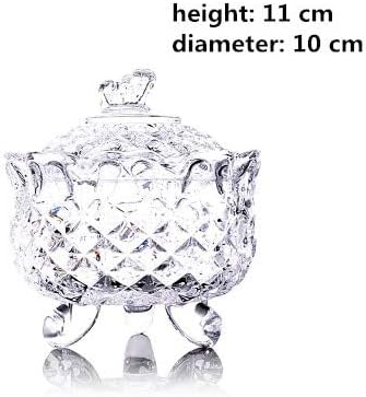 Anncus colorido de vidro banhado Butterfly Crystal Candy Jar Gift Wedding Festive Jewelry Box com tampa de tampa de açúcar de tanque - cilindro -