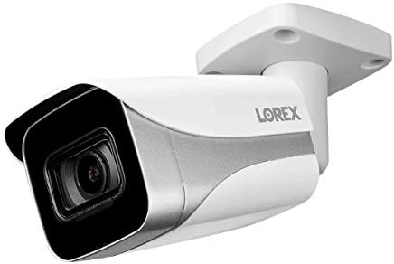 LOREX Indoor/Outdoor 4K Ultra HD Smart IP Security Add-On Metal Bullet Camera, 2,8 mm, 130 pés de visão noturna, visão noturna colorida