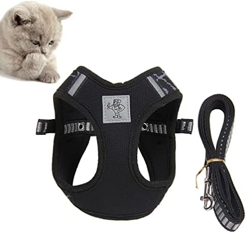 Balacoo Harness Set Cat Vest aproveita o cinto portátil de animais de estimação de gato de gato