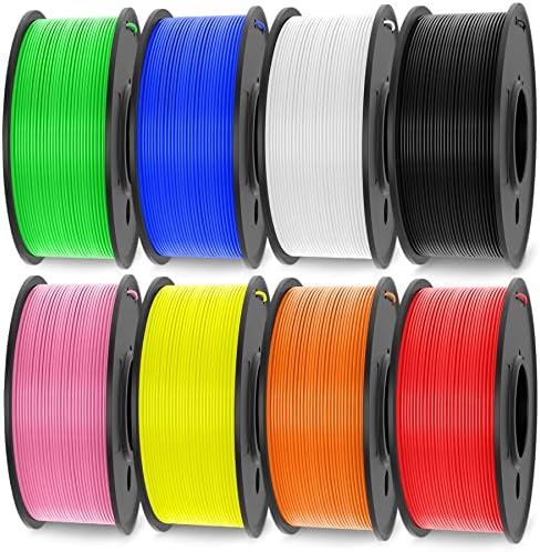 Pacote de filamentos de impressora 3d sunlu 3d multicoloria, bem ferido Filamento PETG 1,75 mm,