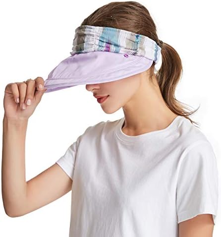 ICOLOR Women Hats Sun Protection Protection Shield Flap Bap Summer Wide Brim Hat for Girl Lady