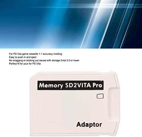 Adaptador de cartão de memória, adaptador de cartões de memória de cartão de jogo Adaptador de cartão de armazenamento Adaptador de cartões de armazenamento para sd2vita para ps vita