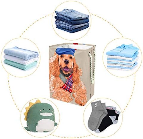 Cão unicey cão grande bandeira de armazenamento cesto de roupa dobrável para cesto de berçário e quarto