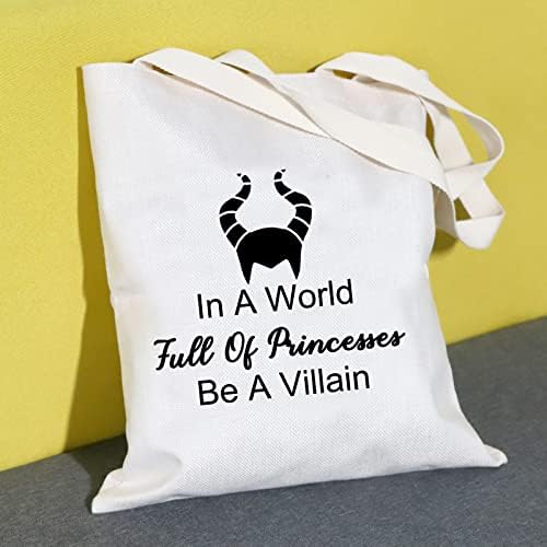 Mnigiu TV Show Lover Canvas Tote Bag Filme Inspire Gift em um mundo cheio de Princesas Bolsa de compras