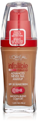 L'Oreal Infalible Advanced Never Fail Makeup, Classic Tan, 1 Fluid onça