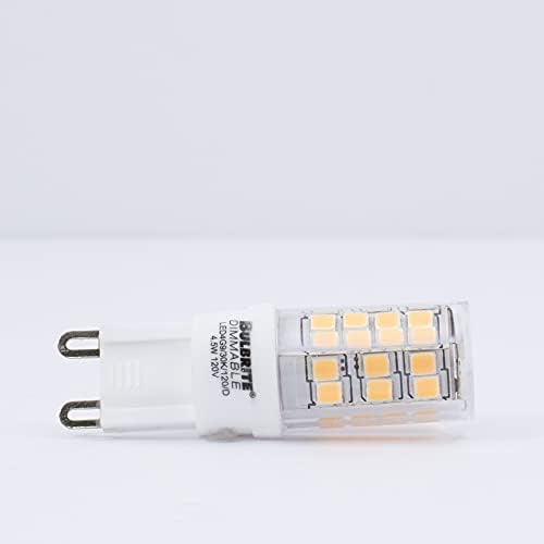 LED de bulbrito Mini T4 Dimmable bi-pin Base Lâmpada de 40 watts equivalente 3000k, pacote claro claro