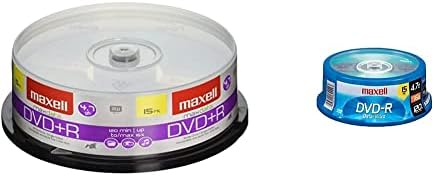 Maxell - 639031, Platinum DVD+R - Discos de gravação de alta capacidade para vídeos e armazenamento digital