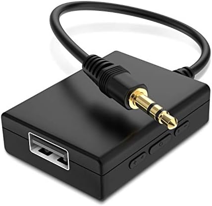 ADTOBO USB para AUX Audio Adapter, Adaptador feminino de 3,5 mm para USB para tocar música com