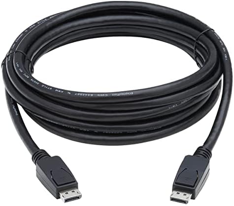 Tripp Lite Cabo HDMI de alta velocidade, cabo DP 1.4 com conectores de trava, vídeo de alta definição de 8k, HDR, 4: 2: 0, HDCP 2.2 15 pés, preto