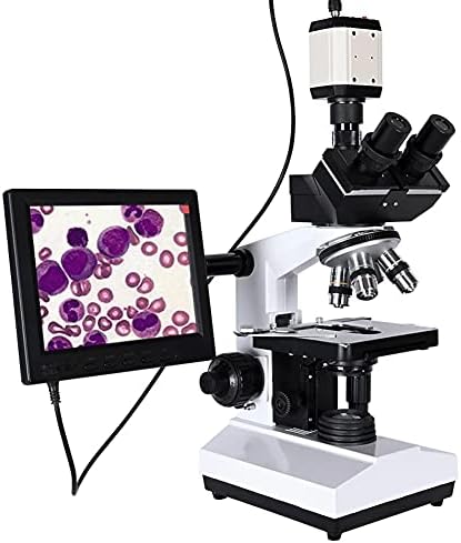N/A Pro Professional Lab Biológico Trinocular Microscópio Zoom 2500x + Câmera CCD digital eletrônica