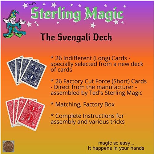 Ted Sterling Magic Factory Cut Bicycle Color Joker Truque Deck