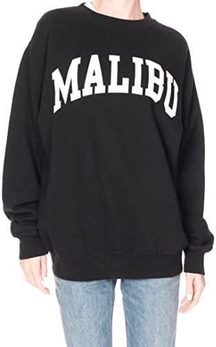 Moletom de Malibu Malibu Varsity Gráfico de grandes dimensões