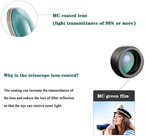 Xunmaifwy binóculos poderosos para adultos com visão noturna de pouca luz, lente FMC de Binoculares