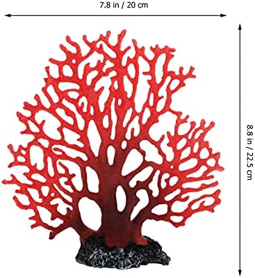 Decoração genérica de coral artificial de coral decoração cavernas de cavernas de peixe resina roxa resina