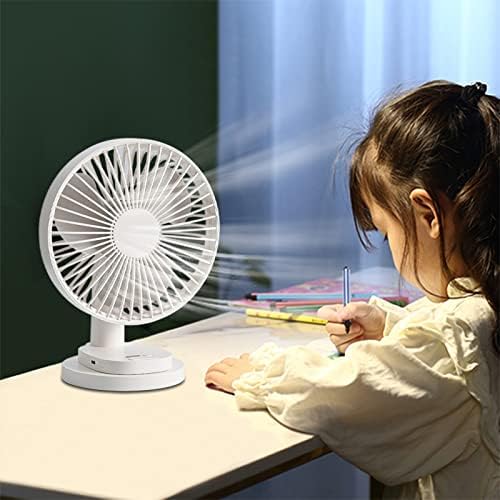 Xunion #R0JMMB portátil Fan Oscilando Ventilador Quatro velocidades Ventilador de resfriamento Vento forte Operação silenciosa Ventilador de trabalho para o quarto de casa de