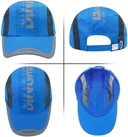 Lamdgbway chapéu de beisebol de malha rápida para homens, proteção ao ar livre proteção do sol respirável, executando chapéus esportivos de tênis